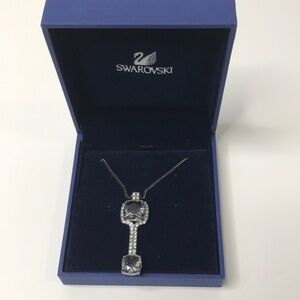 SWAROVSKI Silver Laureen Key Pendent Necklace